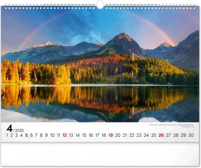 Muurkalender Magische Tatra 2026