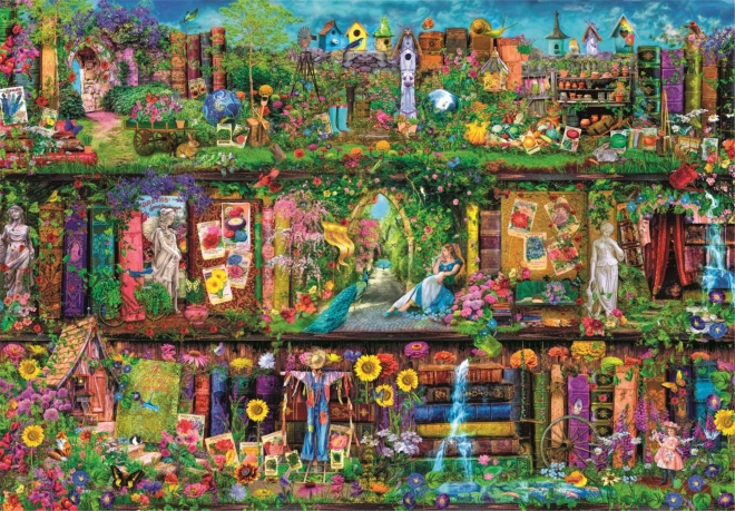 Puzzel 6000 stukjes Tuinplanken CLEMENTONI