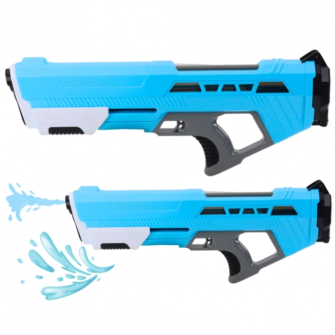 Grote Waterpistool met Handpomp Blauw