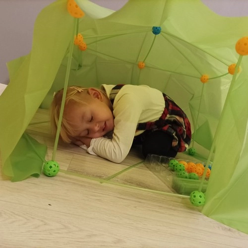 Doek om te veranderen in tent of hut