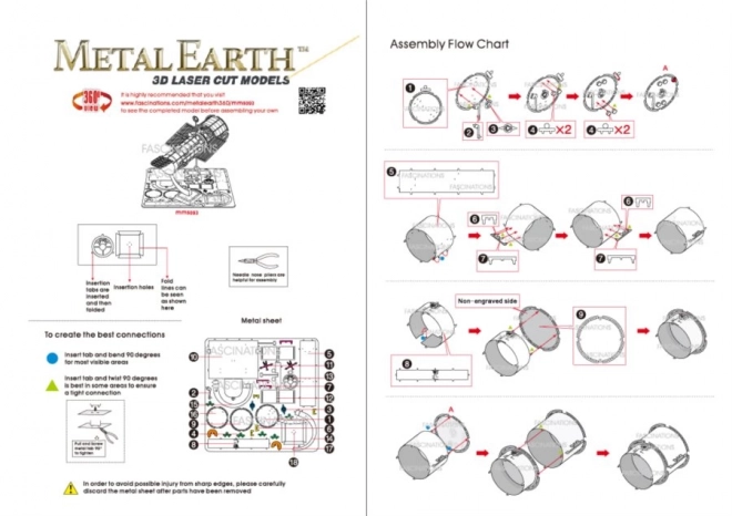 METAL EARTH 3D puzzel Hubble's telescoop