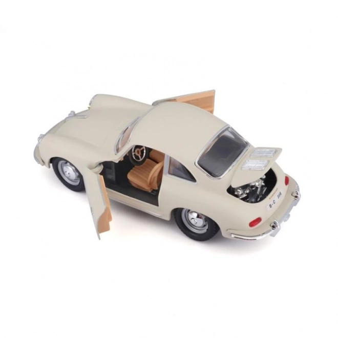 Bburago 1:24 Porsche 356B Coupé (1961) Ivoor