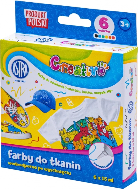 ASTRA CREATIVO Textielverf 6x15ml