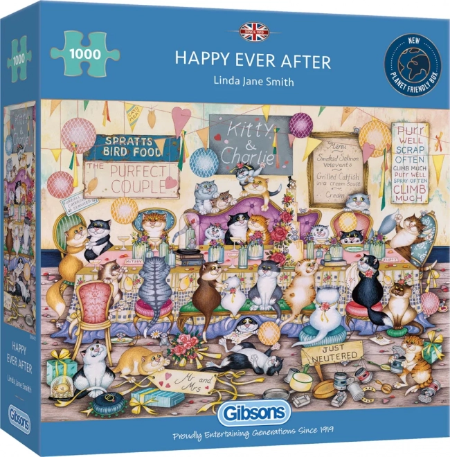 Puzzel Gelukkig en tot altijd 1000 stukjes