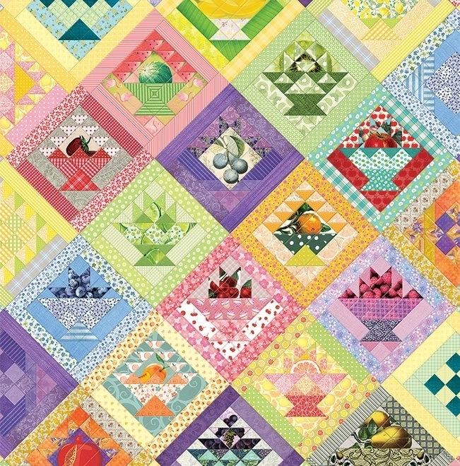 Puzzelsprei met fruitmanden 1000 stukjes