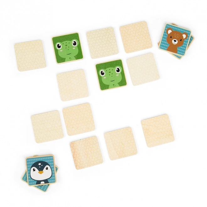 Houten memoryspel met dieren voor kinderen