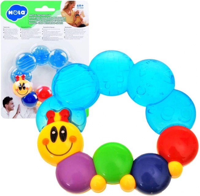 koelende bijtring rups voor baby’s HOLA