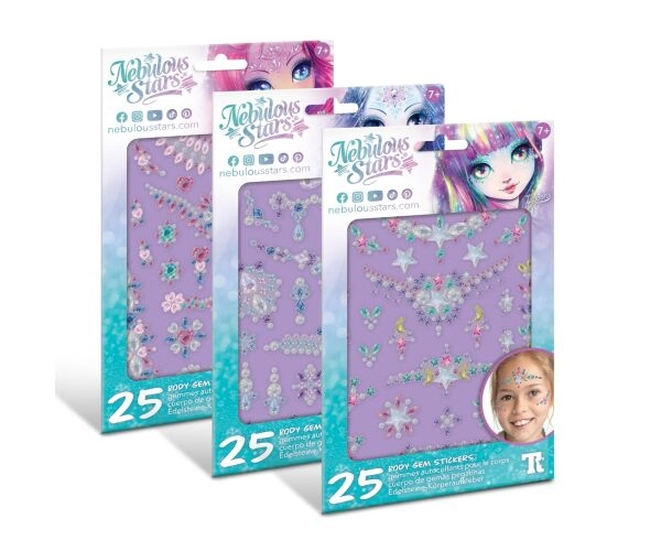 Nebulous Stars Decoratieve stenen voor het lichaam 25 stuks