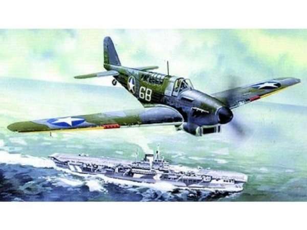 Model Fairey Fulmar MK.I/MK.II 17x19,6cm in doos 25x14,5x4,5cm