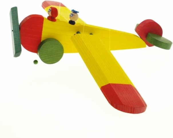 Houten hangdecoratie Vliegtuig voor de kinderkamer