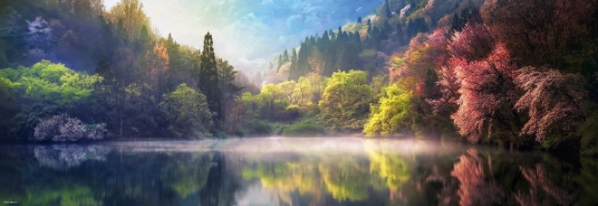 Puzzel 1000 st. Jezioro Seryang-ji Panorama