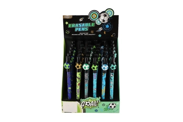Gompen voetbalbal 16cm plastic 6 kleuren 36 stuks in doos