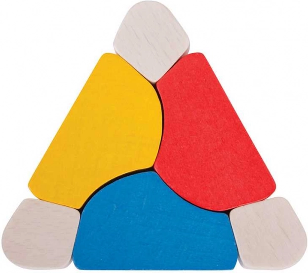 Bigjigs kleurrijke houten rammelaar