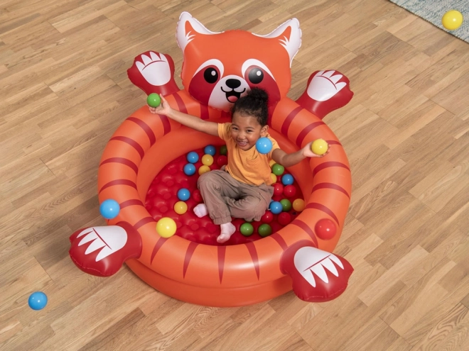 Droog zwembad rode panda met ballen van Bestway