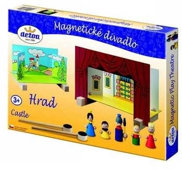 Magnetisch houten theater - kasteel