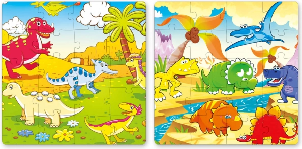Twee puzzelscènes in één boek