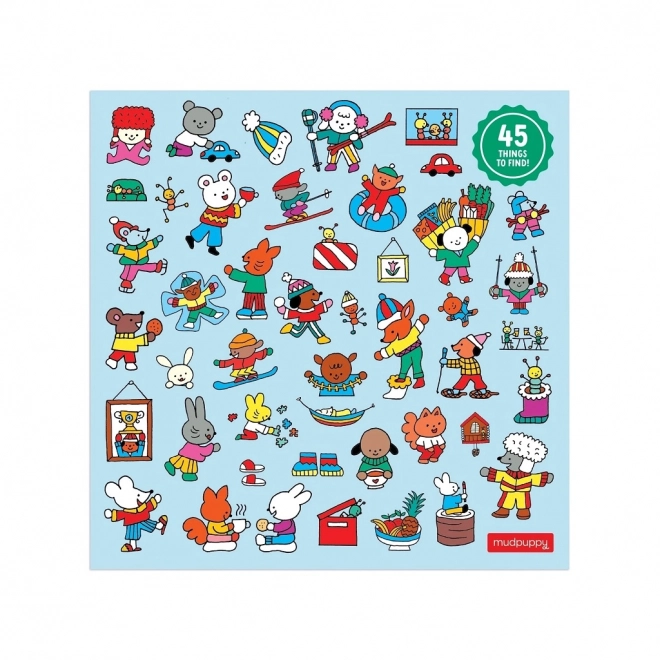 Mudpuppy Puzzel Winter Chalet 500 Stukken