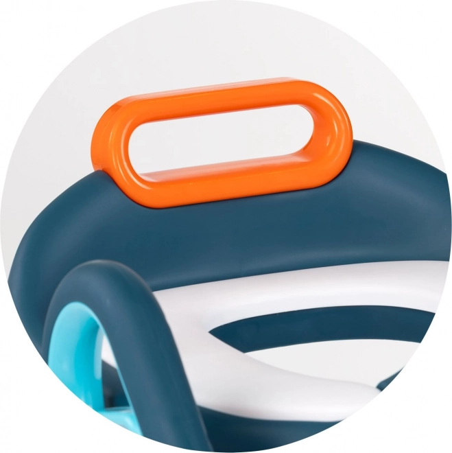 Toiletbril met ladder Chipolino Flippy blauw