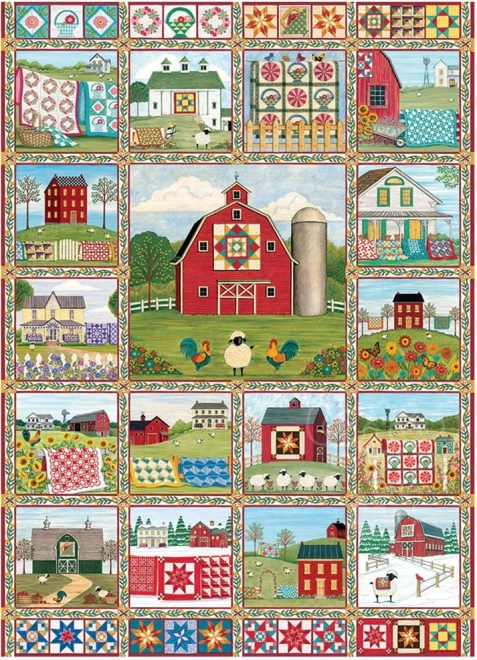 Cobble Hill puzzel Land van geborduurde dekens 1000 stukjes