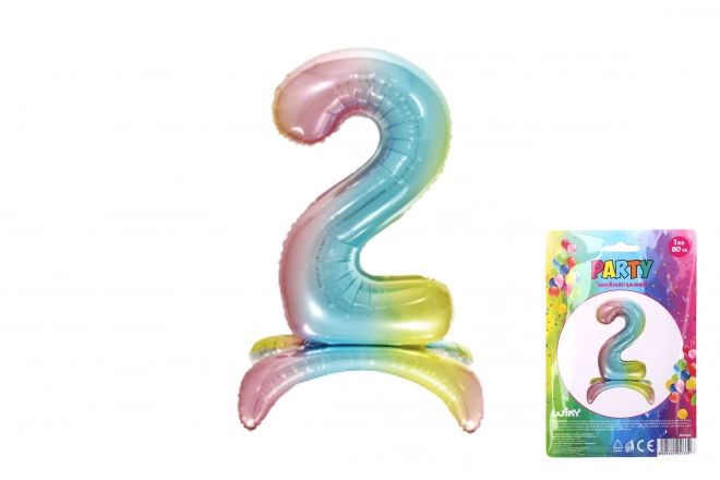 Regenboog opblaasbare ballon - nummer 2