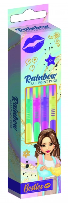 Besties Regenboog Penvulling 4 stuks