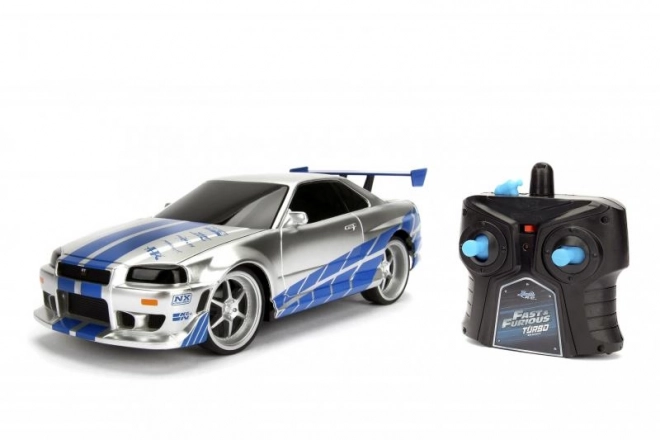 Snel en woest RC-auto Nissan Skyline 1:24