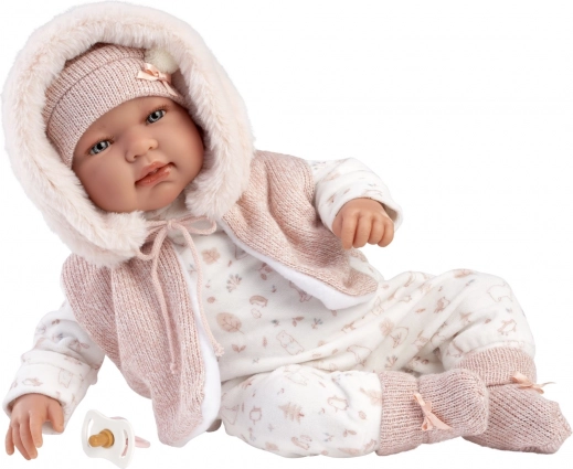 Llorens New Born realistische baby pop met geluiden