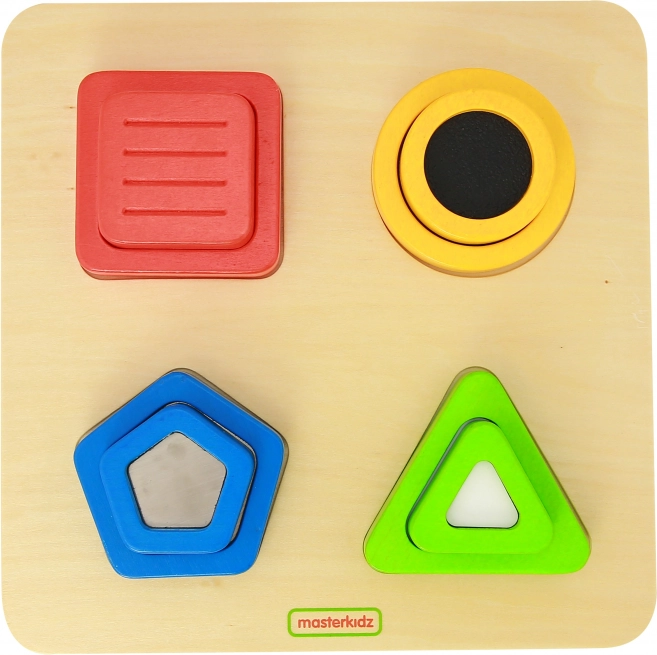 Houten sensorische vormensorteerder MASTERKIDZ Montessori