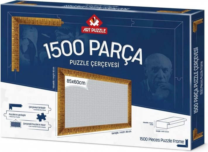 Puzzelrand 85x60 cm goud voor ART PUZZLE en andere