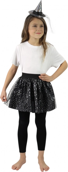 Heksen set met tutu-rok en haarband