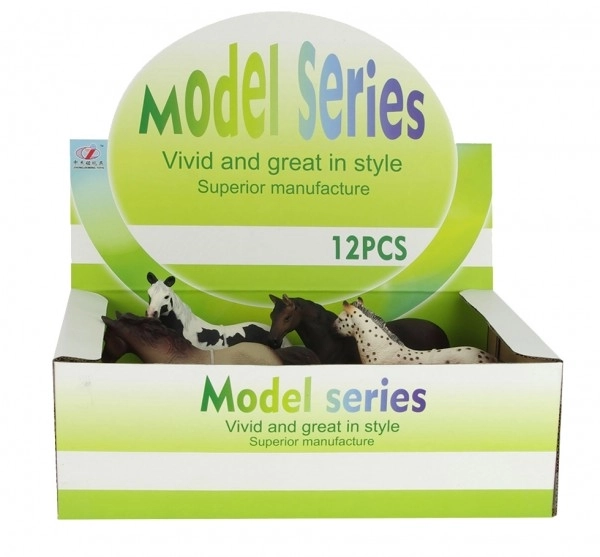 Plastic paardenfiguur 15 cm - 4 kleuren