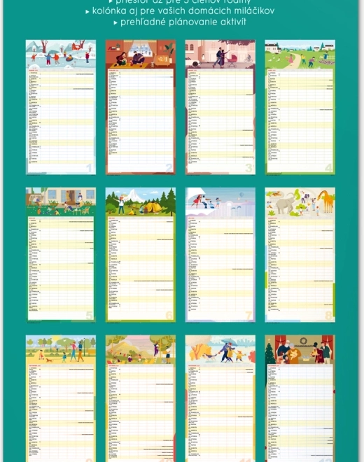 Muurkalender Familieplanner XXL 2026