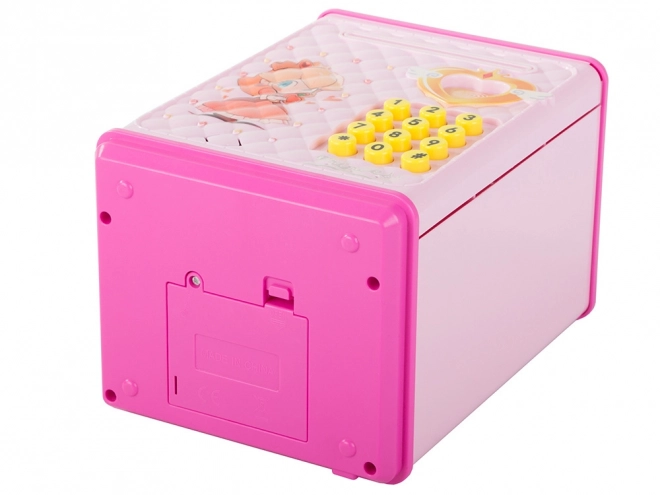 Kinderkluis met pincode voor munten en bankbiljetten - roze