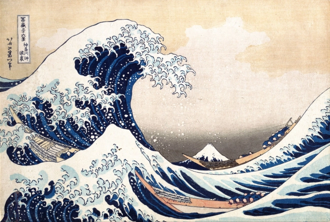 Puzzel De Grote Golf van Kanagawa 1000 stukjes PIATNIK