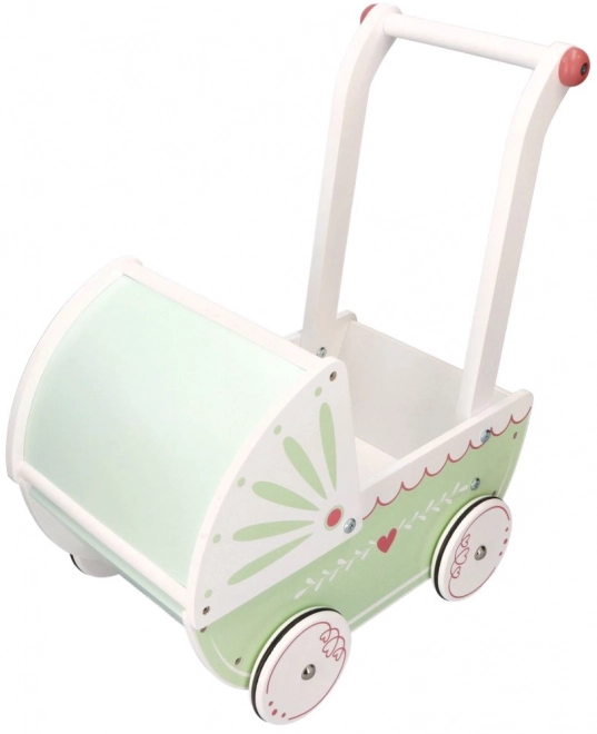 Houten poppenwagen