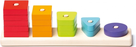 CUBIKA vormen sorteren – houten puzzel, 16 delen
