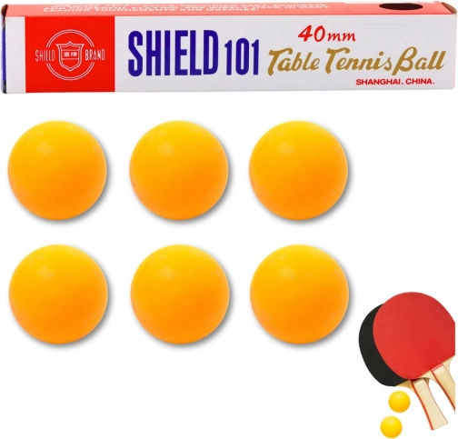Oranje pingpongballen 6 stuks