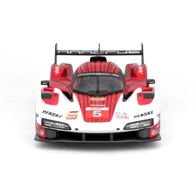 Bburago 1:24 Racing - Porsche 963 - Wit/Rood #5