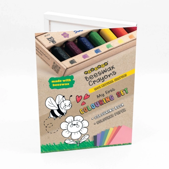 Creatieve set met bijenwas krijtjes