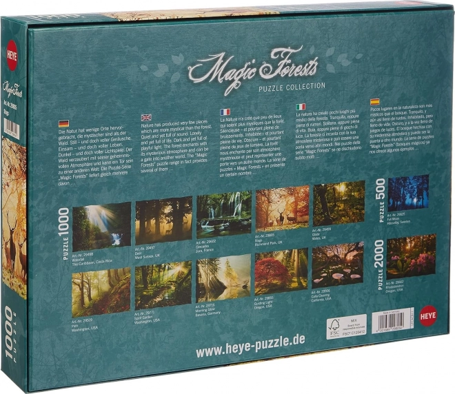 Puzzel HEYE Betoverde Bossen: Herten 1000 stukjes