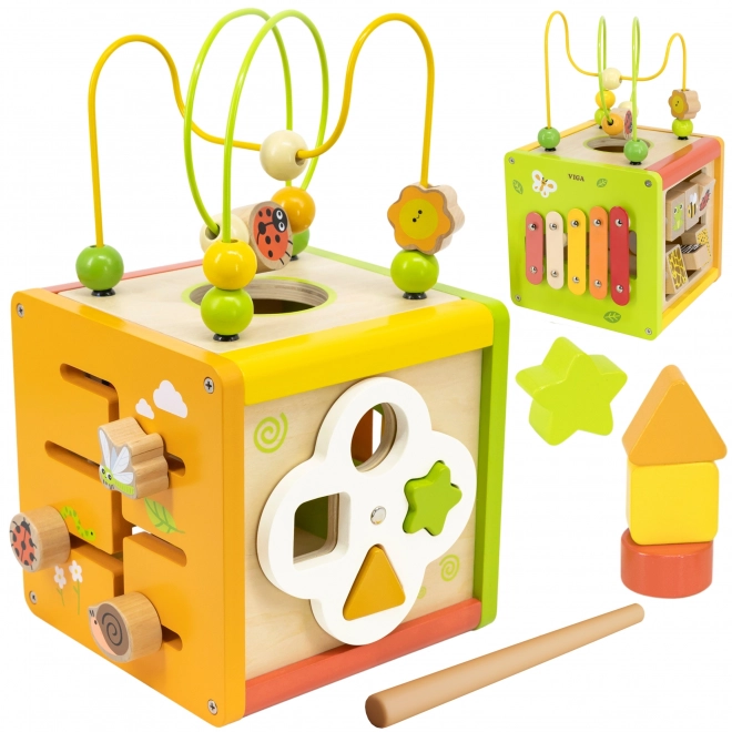 Houten blok 5-in-1