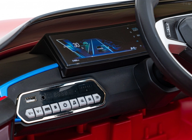 Kinderauto op batterij BMW i4 – Rood
