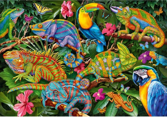 Puzzel Geweldige Kameleons 2000 stukjes