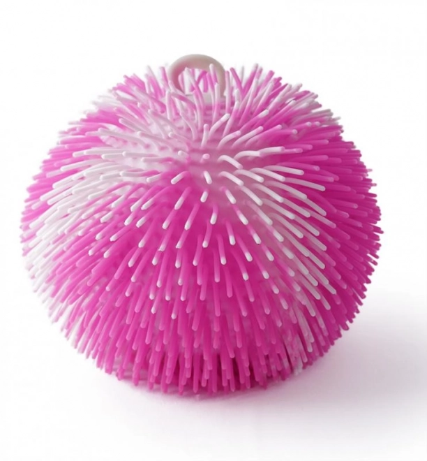 SPORTO Struise regenboogbal met licht - roze met wit
