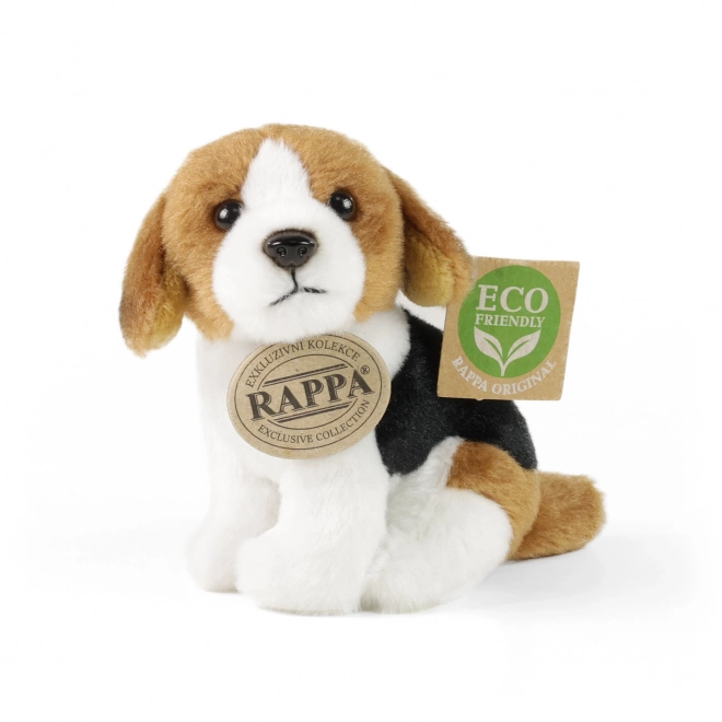 Zittende pluchen hond 13 cm ECO-FRIENDLY