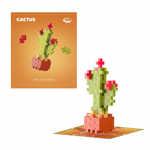 Plus-Plus bloemen cactus – creatieve bouwset
