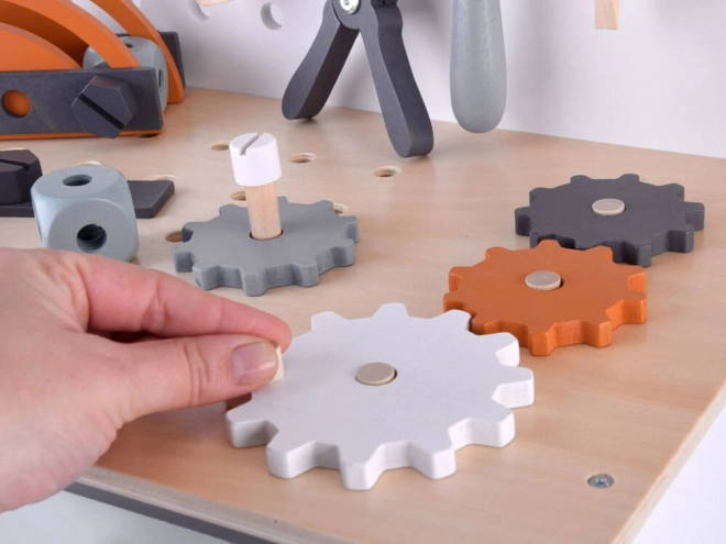 Houten werkplaats set voor kinderen met gereedschap