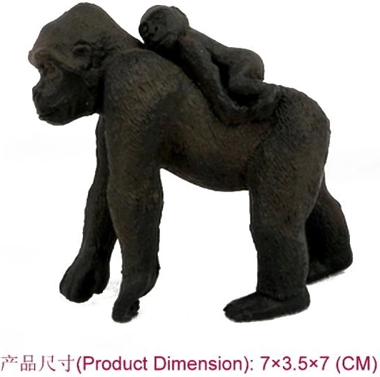 Gorilla-figuur met jong