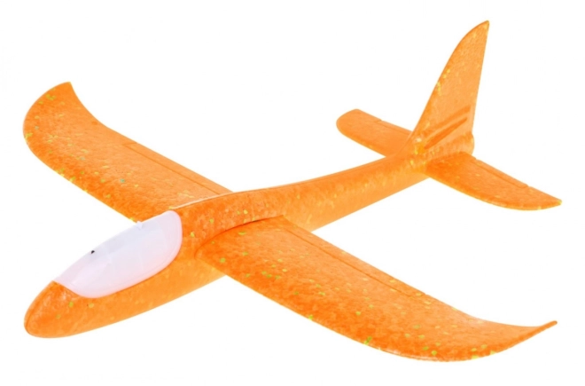 Polystyreen modelvliegtuig + beweegbare stabilisator + verlichting – Blauw