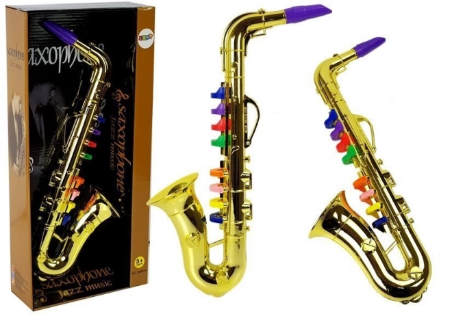 Saxofoon instrument in gouden kleur